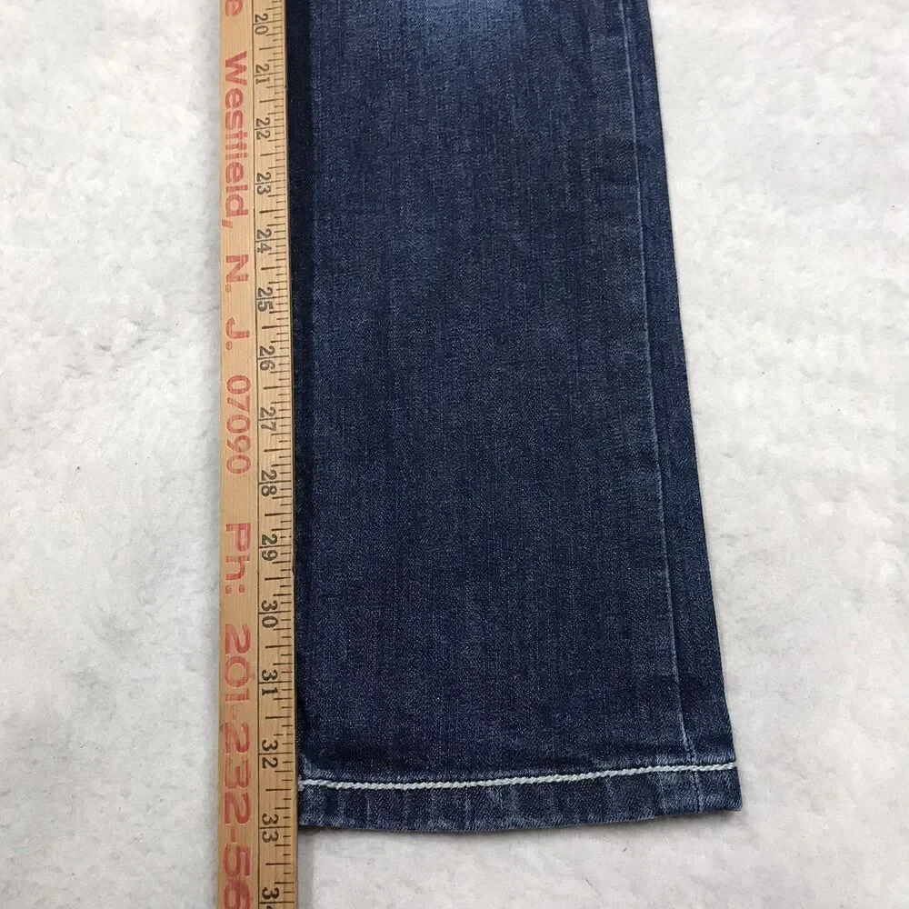 ROOKIES Lennon Jean Men 34x33 Low Rise Narrow Dark Whisker Wash Stretch